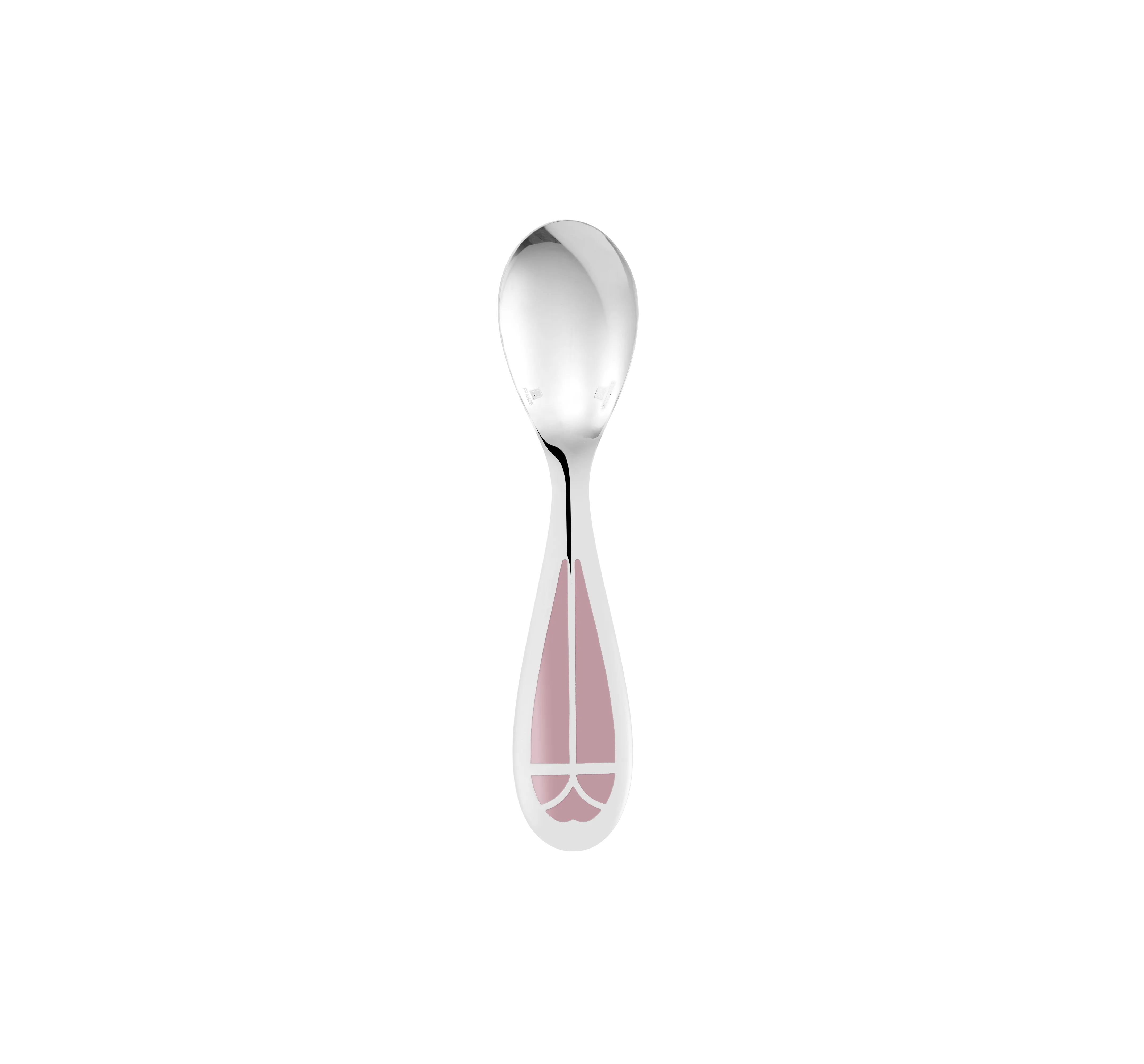 TALISMAN Silver plated Baby Spoon & Fork Set - Rose Quartz